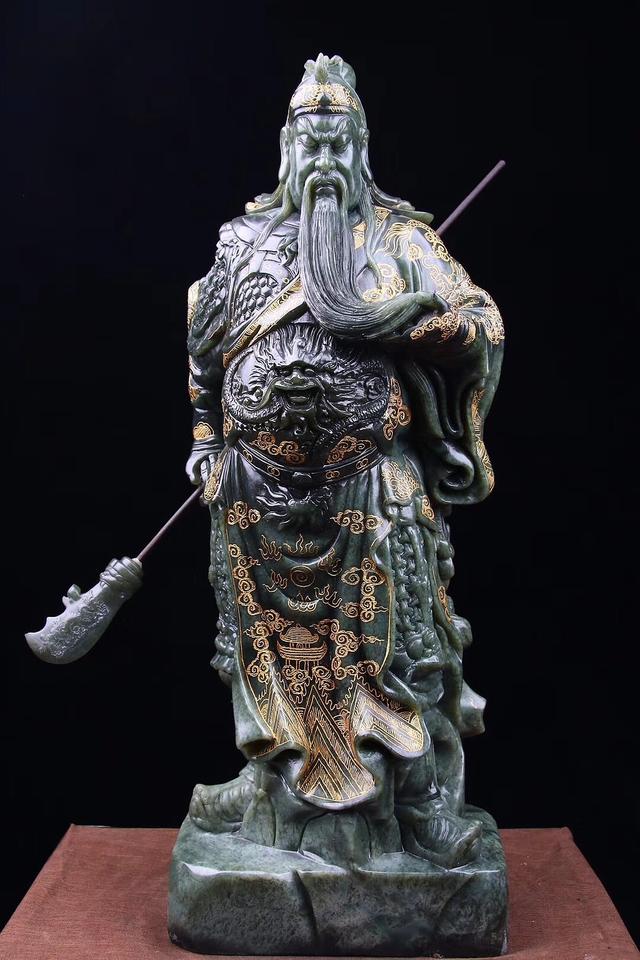 丹东绿石 霸气关公