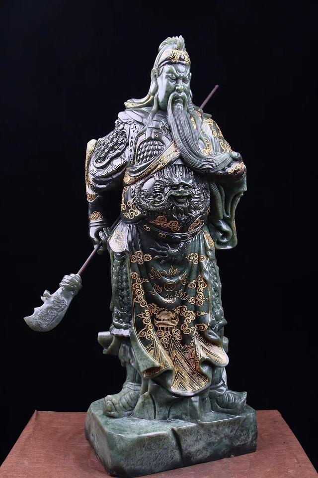 丹东绿石 霸气关公