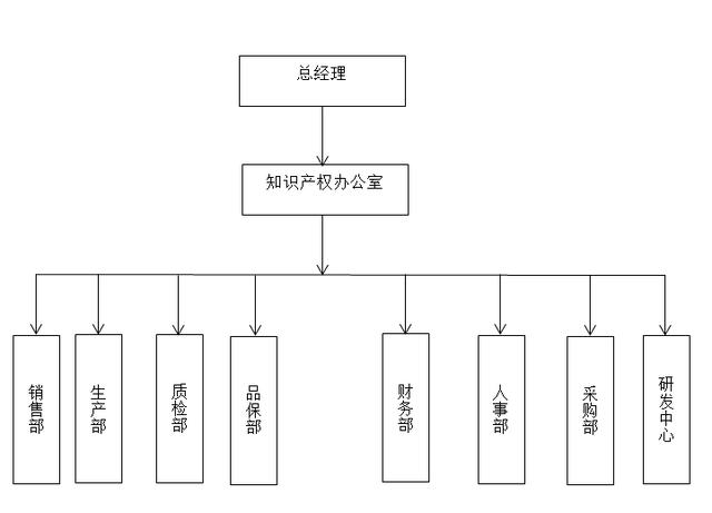 知识产权管理组织架构,知识产权办公室负责公司知识产权总体管理工作