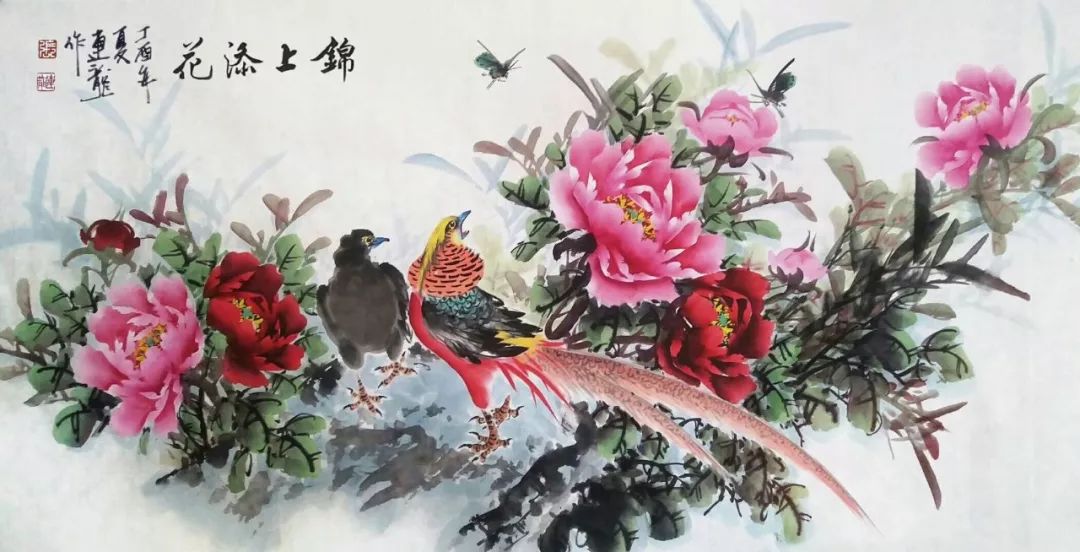 艺展中国军旅画家张连龙国画花鸟作品展