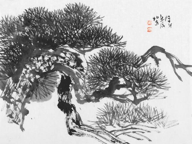 技法研究山水画中如何画好松树