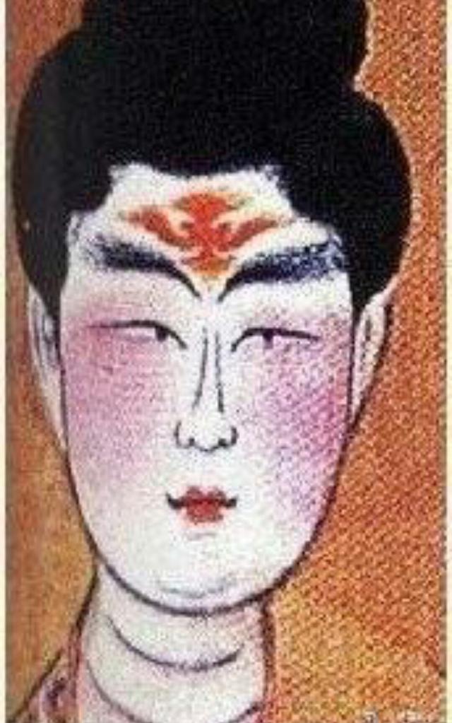 南北朝花黄妆图片