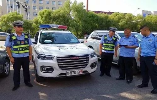 肇东市公安局,对警用车辆进行督导检查!_警车