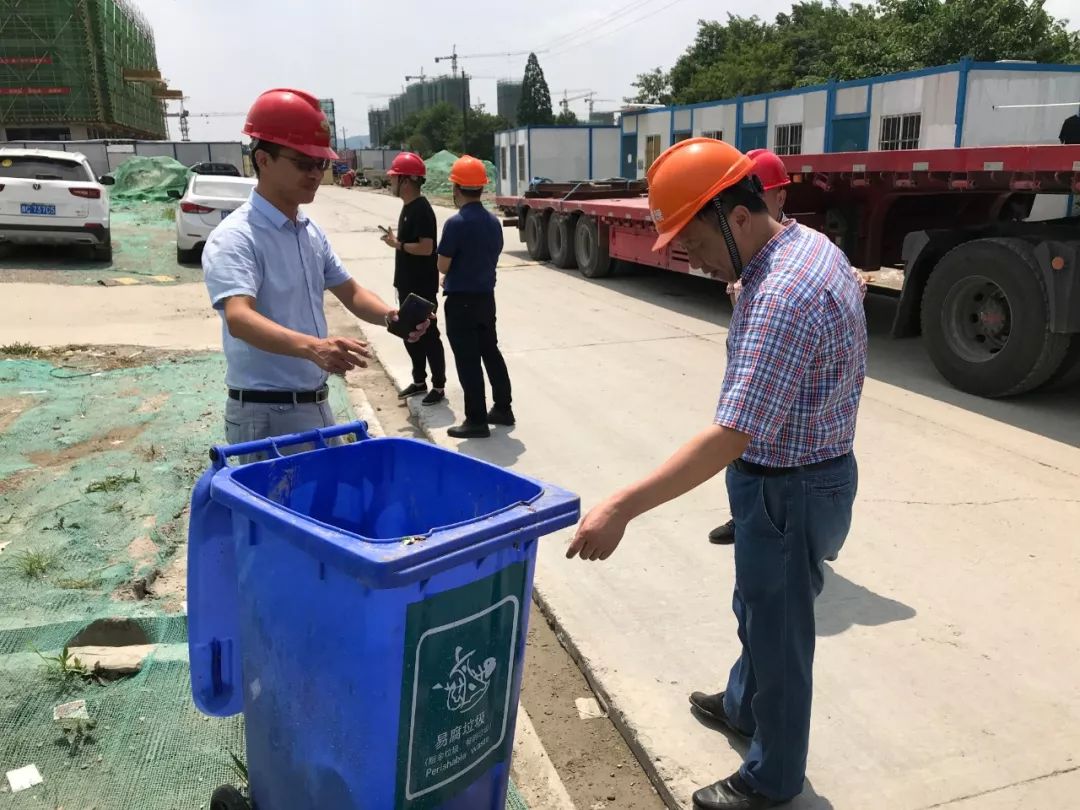 縣建設局開展建築工地文明創建安全生產垃圾分類專項檢查