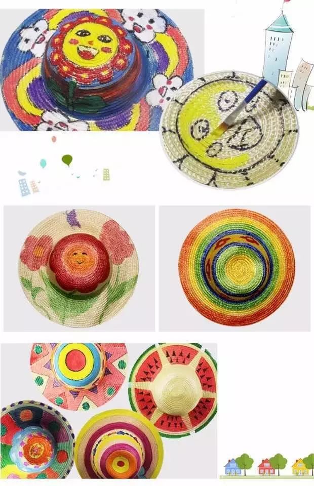 【铜陵百大快乐宝贝暑期班】第二期:diy绘画草帽,让这个夏日"帽"美