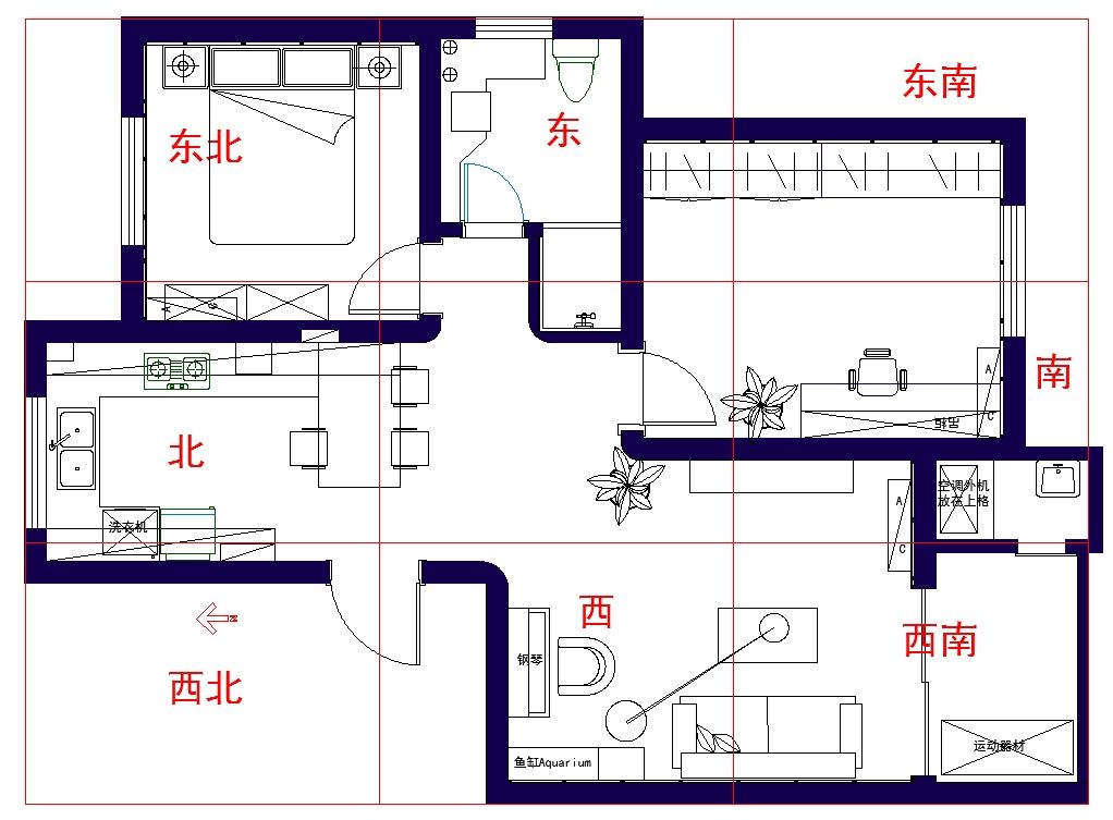 二,房屋西南缺角