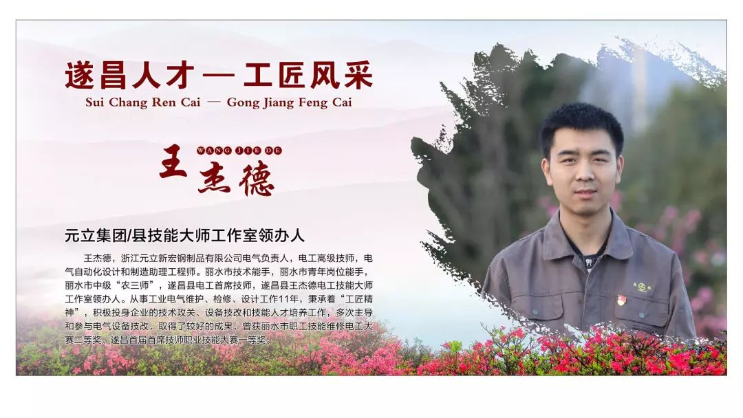 连载专栏九甘当企业电保姆记遂昌县王杰德技能大师工作室领办人王杰德