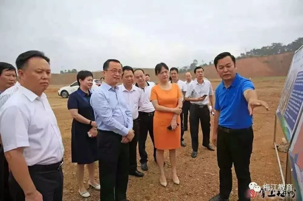 梅州市委书记陈敏在张晨副市长,梅江区区委书记朱国城,区长钟秀堂陪同