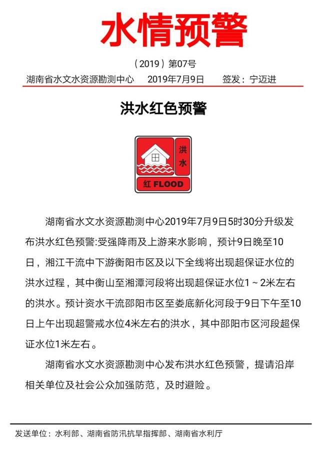 橘子洲紧急闭园,洪水红色预警,平均降雨量最大在株洲.湖南人挺住!