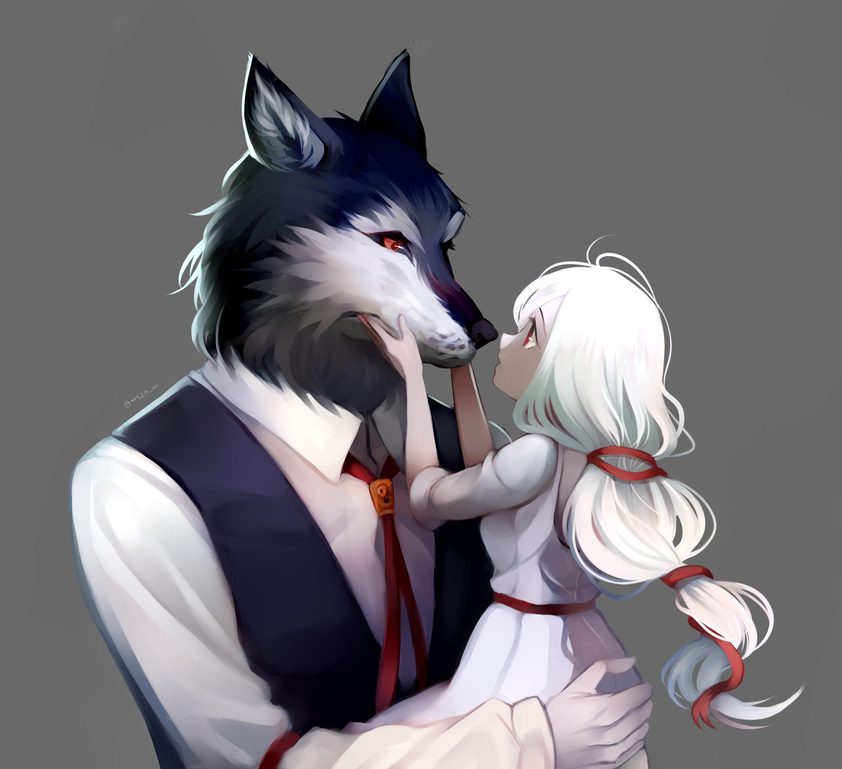 p站美图推荐——人外×少女