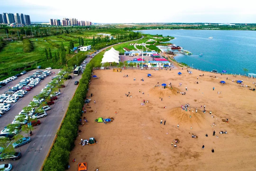 徒步报名避暑桃花源伊金霍洛旗东红海子湿地公园