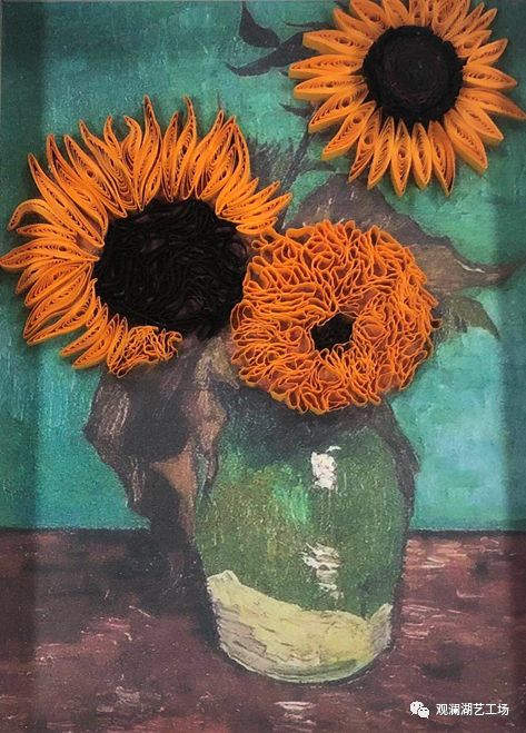 纸艺衍纸画古典花艺5一遇睡莲画终身克劳德·莫奈,法国画家,也是历史