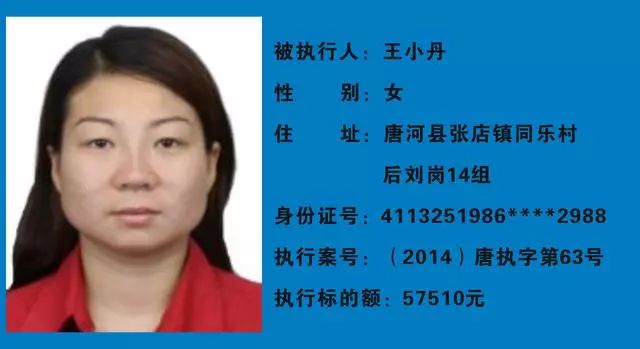 唐河16期老赖曝光最高欠款65万你认识吗