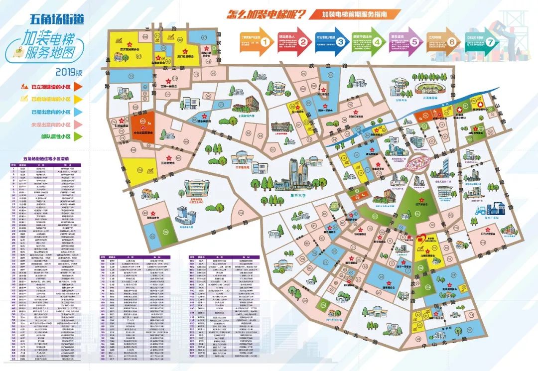 加装电梯服务地图区域多层既有住宅原来是五角场街道日前发布了家住