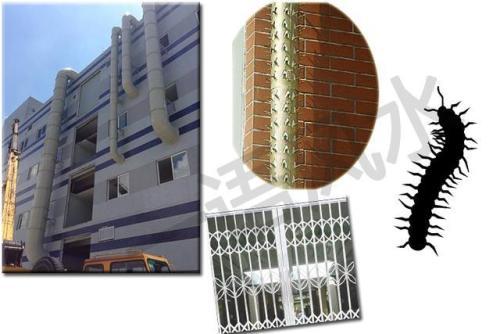 23-蜈蚣煞开窗可见的安装在外墙上的水管和污水道,状如蜈蚣24-卫星