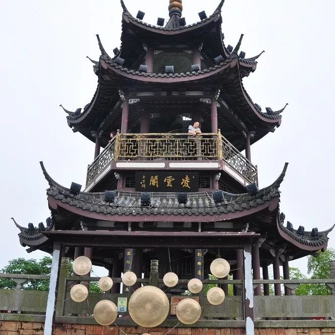 乐登顶凌云阁看竹之海洋登上凌云阁,俯瞰整个竹海.