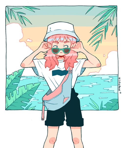 插画师作品第171期智利插画师nemupan简单清新的作品