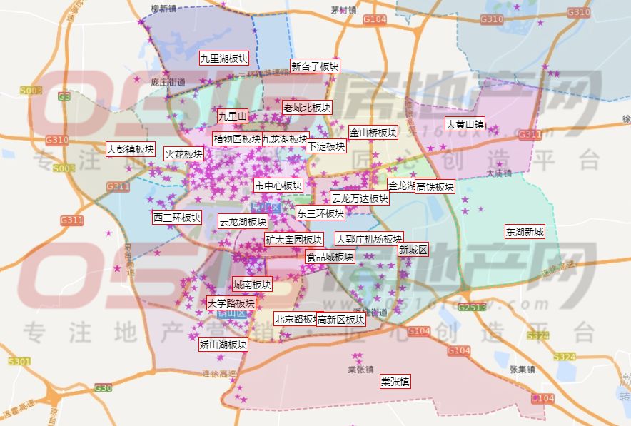 徐州市区板块划分丨徐州0516房地产网