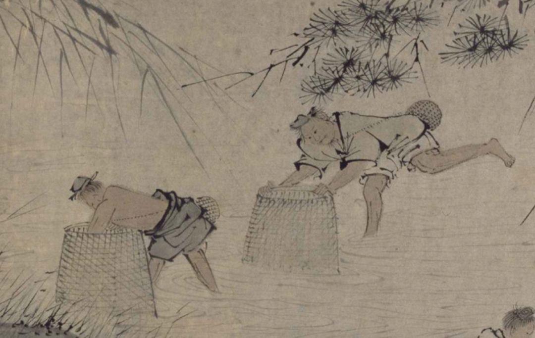 赏画明周臣渔乐图卷