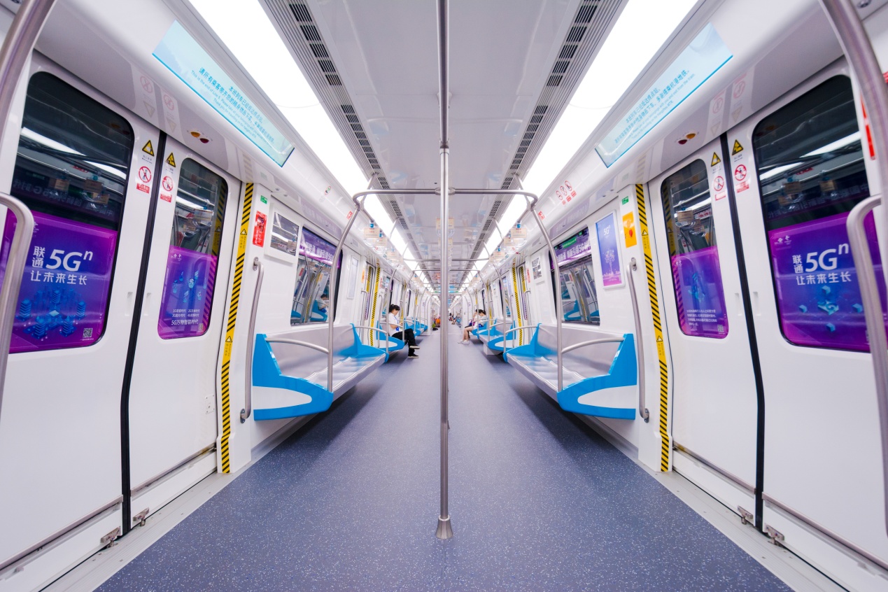 五号线首辆5g科普地铁已上线和浙江联通一起向未来出发