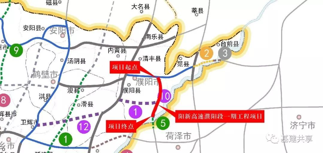 中標單位:河南省公路工程局建設集團項目概況:項目位於濮陽市境內