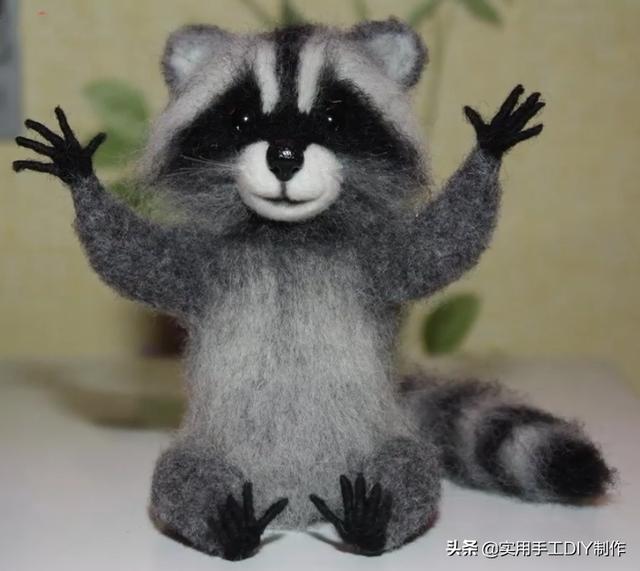 羊毛毡艺漂亮的羊毛毡小动物制作的太好了