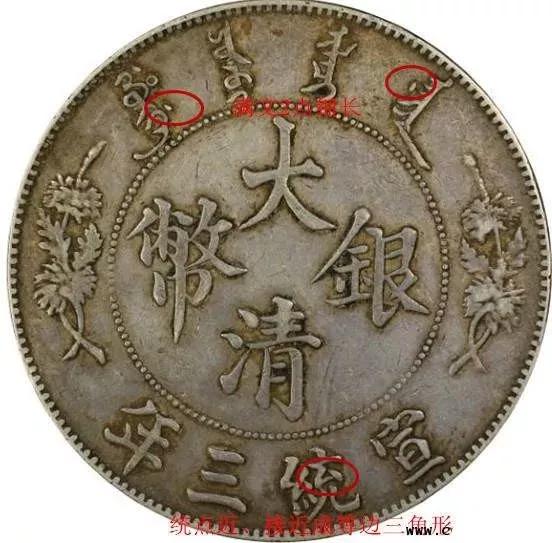 大清宣统三年银币版别图解