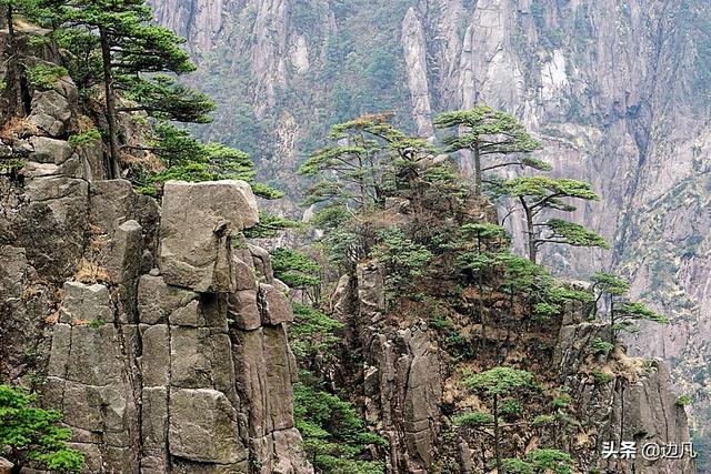 黄山"仙人晒靴"景观