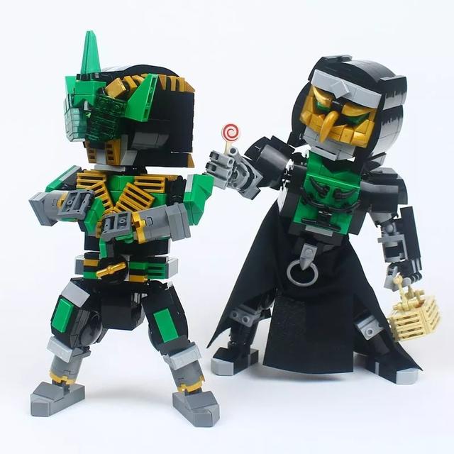 lego乐高moc作品欣赏假面骑士zeronos飞机火车蜂形机甲