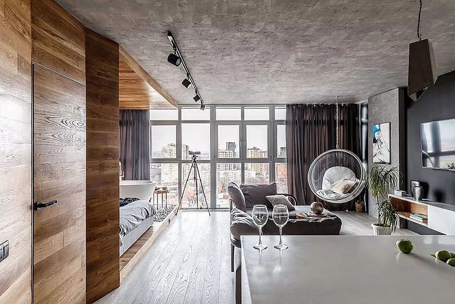 "裸感"水泥墙,越裸越高级!