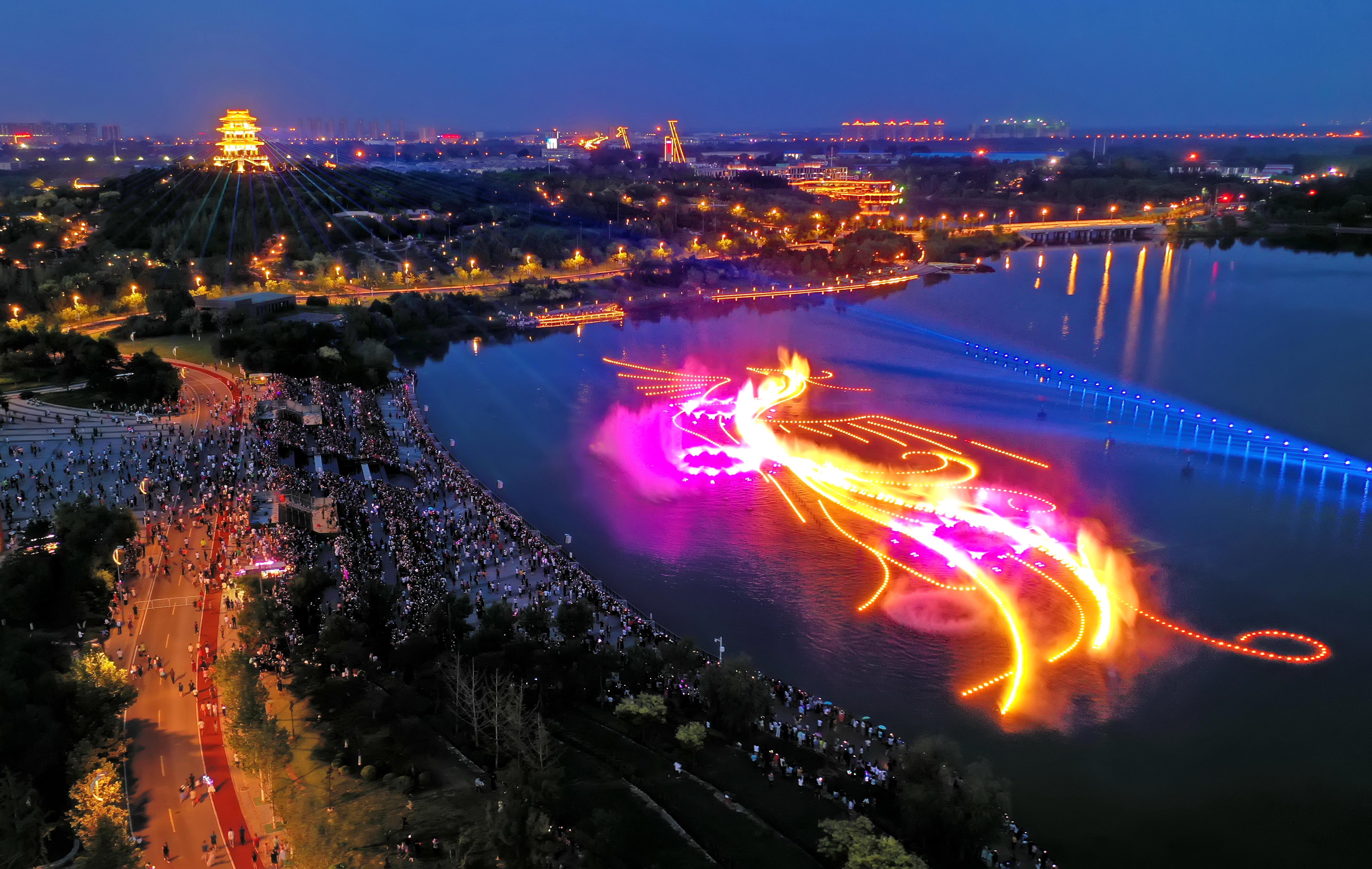 2022唐山南湖灯展图片