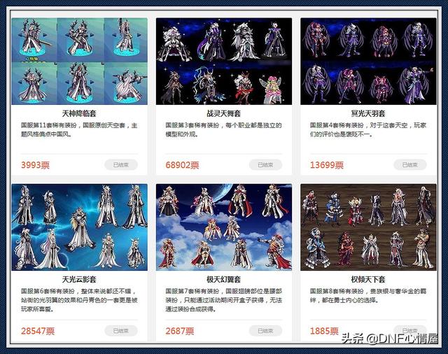 dnf最美天空套投票结束战灵天舞荣登榜首国庆追忆有望