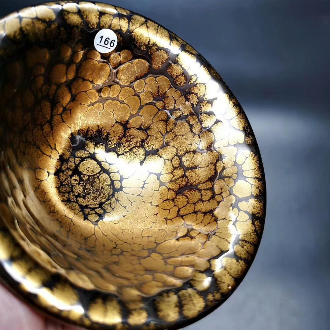 「省级非遗传承人」黄美金作品--金油滴建盏