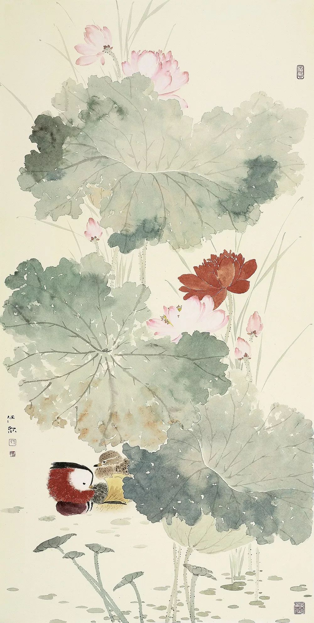 通透清雅冷逸温文中国花鸟画家任欢