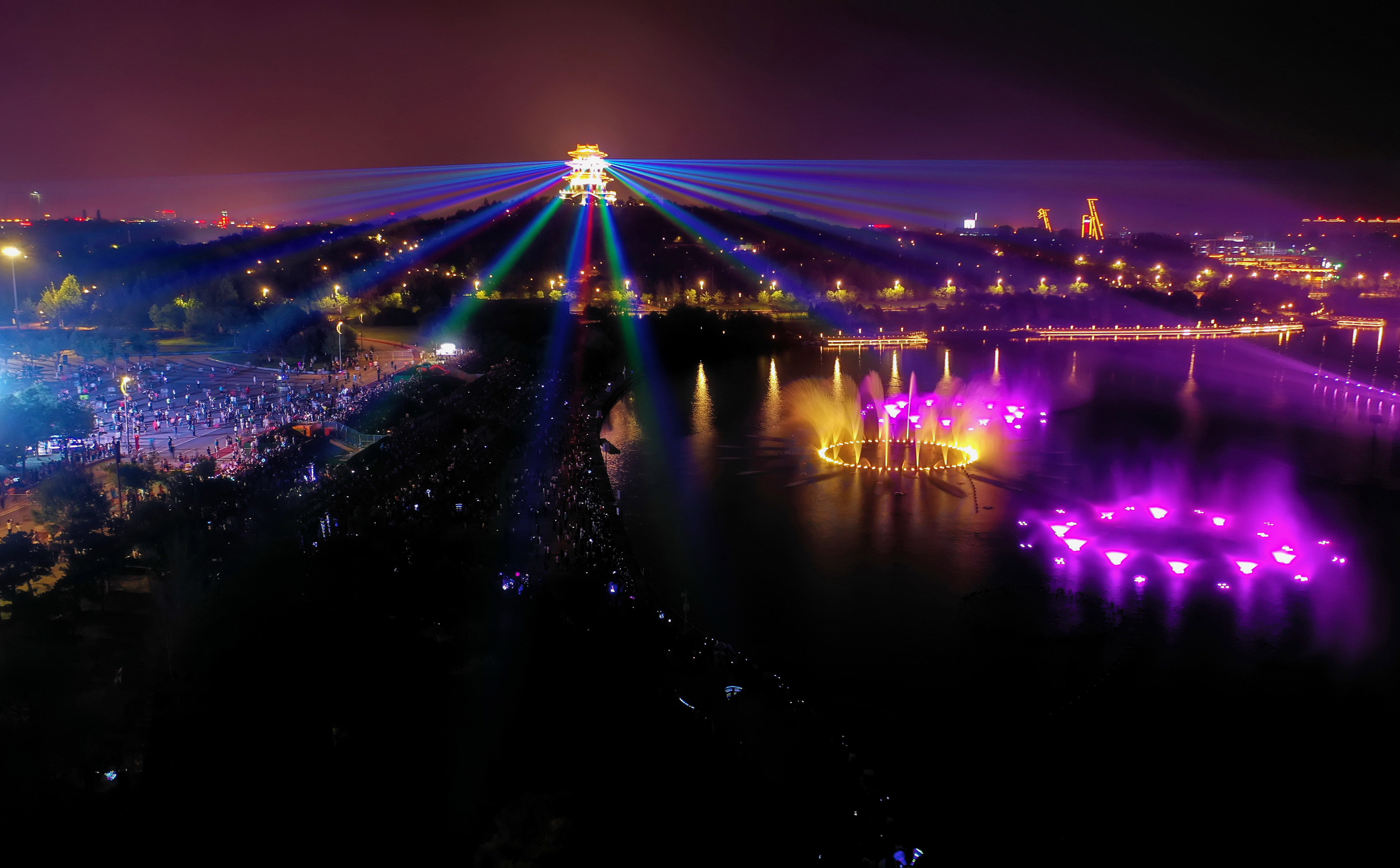 2022唐山南湖灯展图片