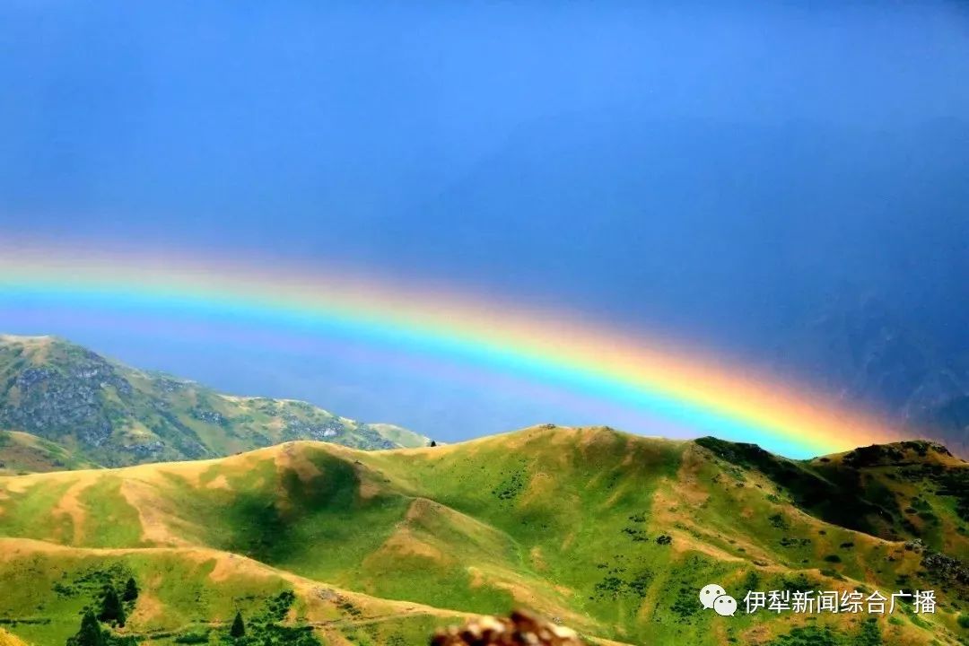 赤橙黄绿青靛紫!昭苏在国内率先发布彩虹预报,或将多一个新称号