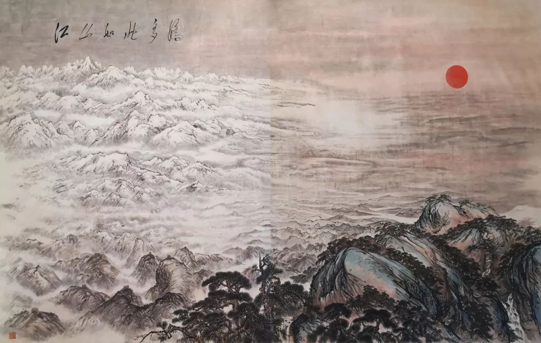 经典人民大会堂收藏挂在重要场所百位画家作品