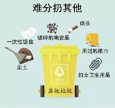 杭州的其他垃圾,对应上海的干垃圾
