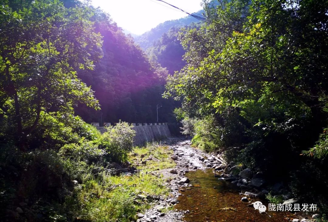 林口村驱车行走大约14公里沿着连绵不断的青山和整洁的乡村公路从黑鹰