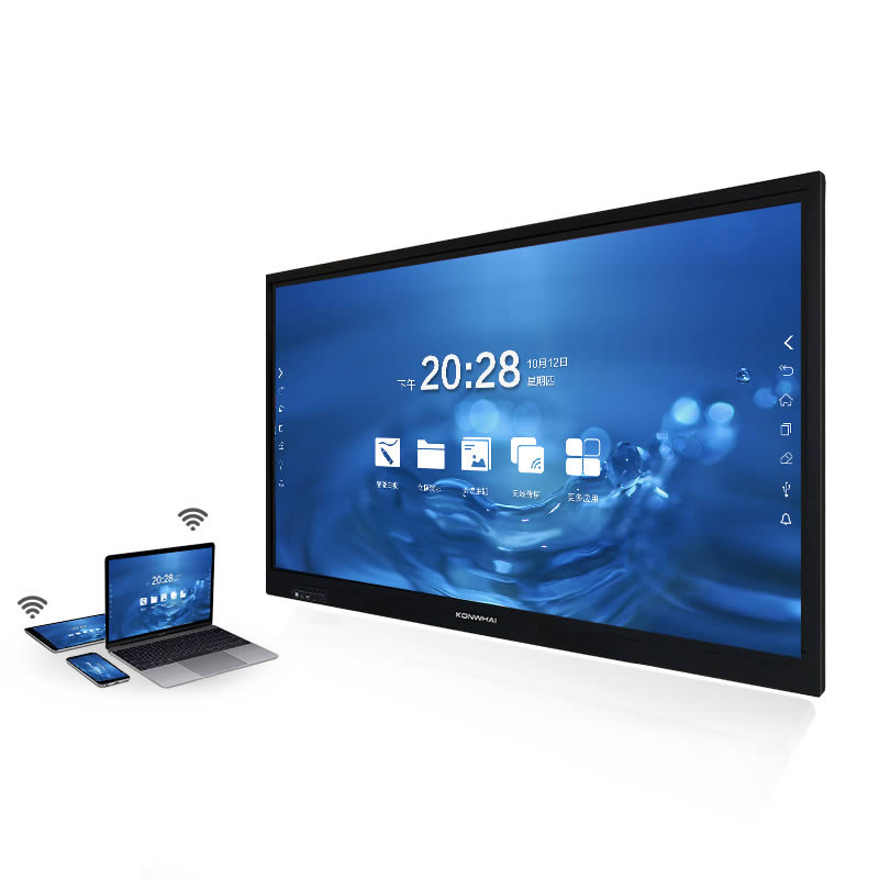 匠能电子100寸触控一体机配备了先进的多点红外触摸屏,触摸无延迟