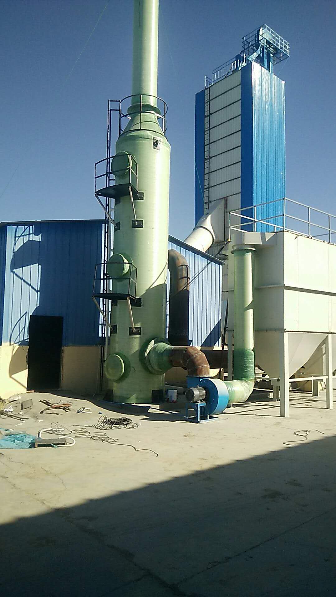 1/ 12 环保脱硫塔 砖厂脱硫塔 玻璃钢脱硫塔