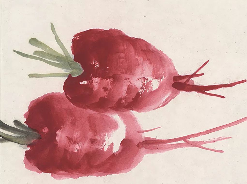 蔬菜在齐白石笔下是如此演绎的_萝卜