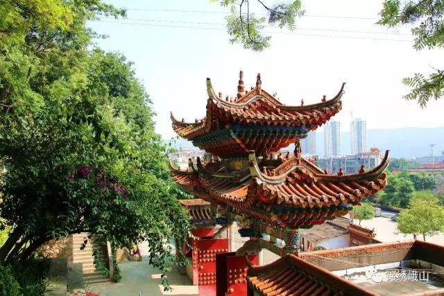 绿意盎然的临江公园 休闲乘凉好去处!_峨山