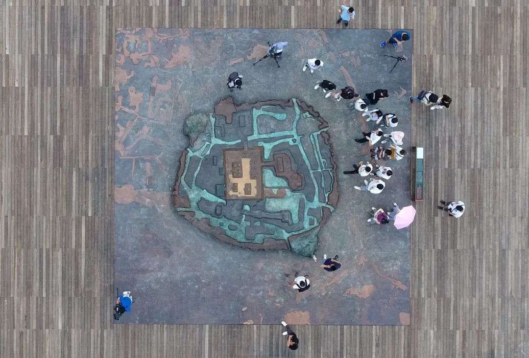良渚古城模型图片
