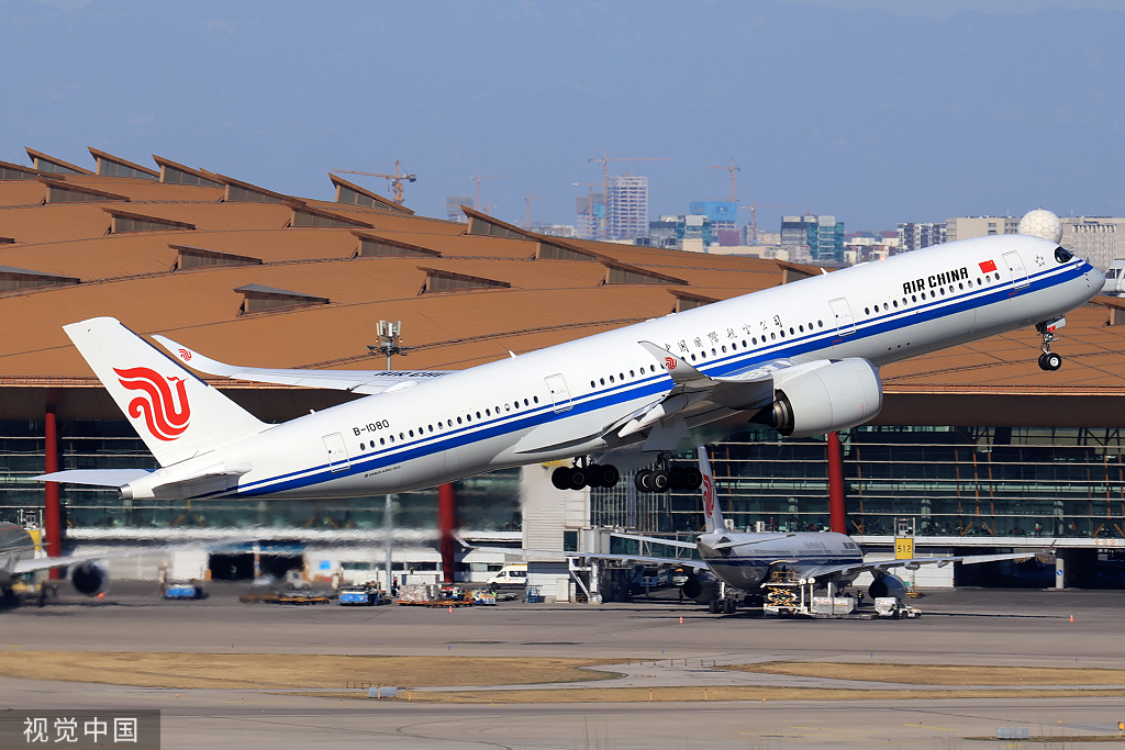 国航a350-900飞机.图片来源/视觉中国