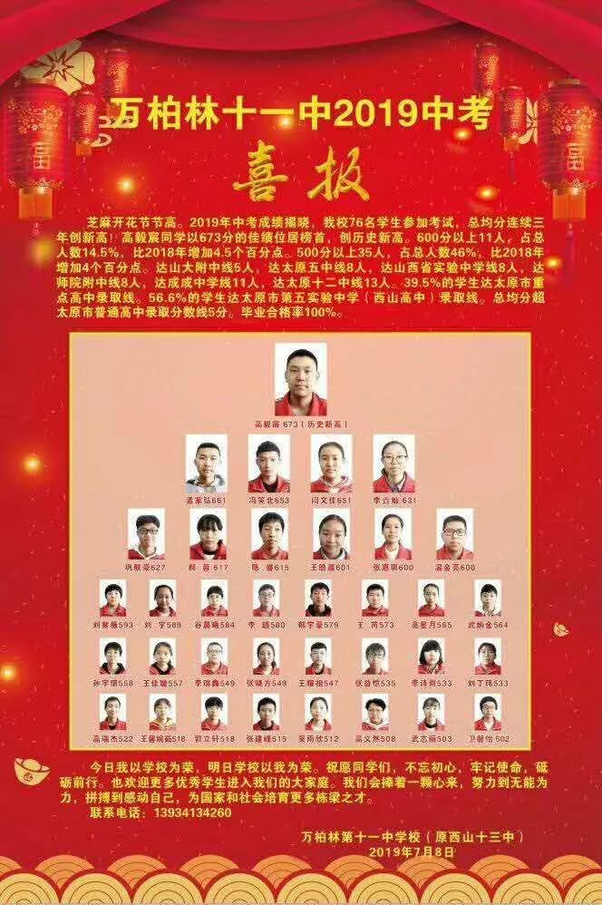 附中公办通宝育杰英才学校杏花岭二中&和一综改区九一学校万柏林区
