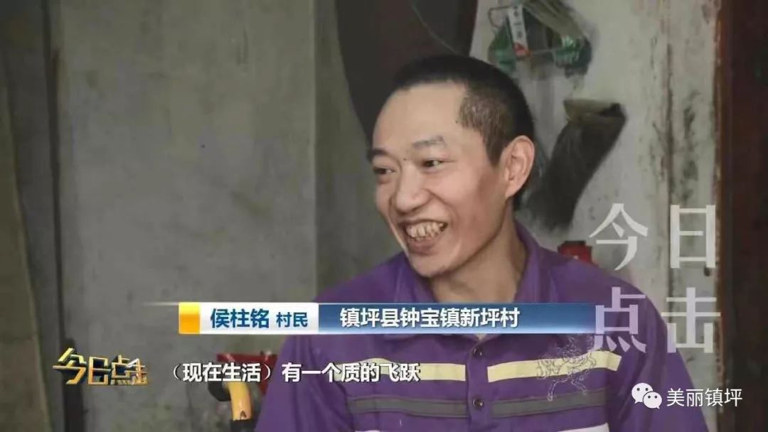 钟宝镇省级脱贫致富带头人候柱铭同时,陕西电视台《新闻一套《今日