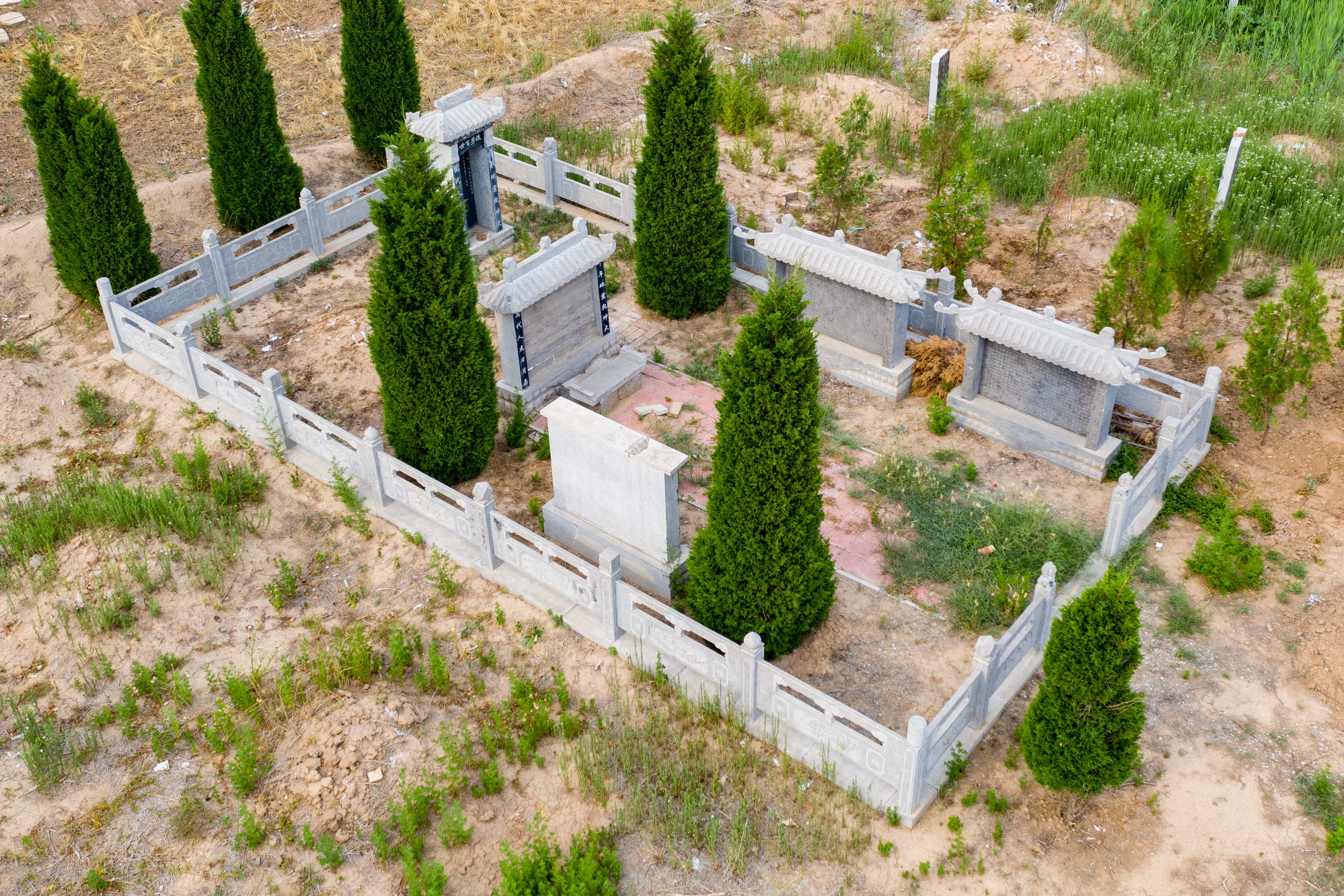 农村墓地设计实景图图片