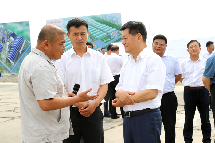 市委书记王凤波率队到我县开展重点项目建设拉练检查
