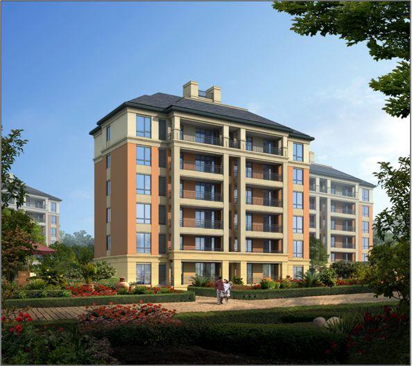 为了营造高端,典雅的小区形象,将立面设计注入绿城元素,多层住宅(1#~2